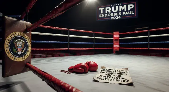 President Trump endorses boxer Jake Paul for potential political office at Kentucky event